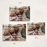 "All Merry Days" - Holiday Cards in Winter Rose by Baumbirdy - Formats Available