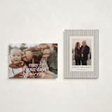 "All Merry Days" - Holiday Cards in Winter Rose by Baumbirdy - Photo Orientation Options