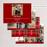 "Modern Move" - Holiday Cards in Cardinal by Owl and Toad - Back of Card Options