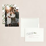 "Christmas script" - Holiday Cards in Frost by Erin German - Assembled