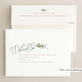 "Christmas script" - Holiday Cards in Frost by Erin German - FREE Recipient Addressing