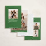 "Nostalgic Ribbon Border" - Holiday Cards in Elf Shoes by Erika Firm - Back of Card Options