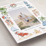 "Beach Holidays" - Holiday Cards in Sea Salt by Sarah Knight - Detail