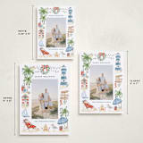 "Beach Holidays" - Holiday Cards in Sea Salt by Sarah Knight - Formats Available