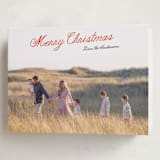 "Lightly Scripted" - Holiday Cards in Holly Berry by Cass Loh - Folded Card