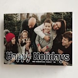 "Outline" - Holiday Cards in Starlight by Jessie Steury - Folded Card