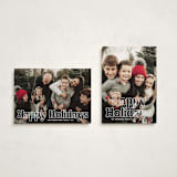 "Outline" - Holiday Cards in Starlight by Jessie Steury - Photo Orientation Options