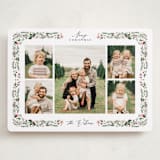 "Holly & Pine" - Holiday Cards in Holly Berry by Susan Moyal - Front