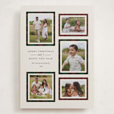 "Plaid Gallery" - Holiday Cards in Eggnog by Erica Krystek - Front