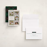 "Plaid Gallery" - Holiday Cards in Eggnog by Erica Krystek - Assembled