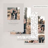 "Growing Frame" - Holiday Cards in Snowflake by Monika Torun - Back of Card Options