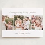 "Simple Trio" - Holiday Cards in Antique by Jennifer Postorino - Front