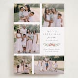 "Multi Swag" - Holiday Cards in Sage by Everett Paper Goods - Front