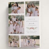 "Multi Swag" - Holiday Cards in Sage by Everett Paper Goods - Folded Card