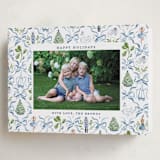 "Nutcracker ribbons" - Holiday Cards in Blue Ribbon by Sarah Knight - Folded Card