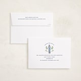 "Nutcracker ribbons" - Holiday Cards in Blue Ribbon by Sarah Knight - FREE Recipient Addressing