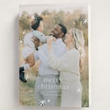 "Twinkle!" - Holiday Cards in Snow by Wildfield Paper Co - Folded Card