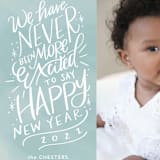 "More Excited" - Holiday Cards in Wintermint by Cindy Reynolds - Detail