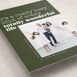 "Totally Wonderful" - Holiday Cards in Pine by Robert and Stella - Detail