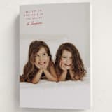 "Believe" - Holiday Cards in Cranberry by Heather Schertzer - Folded Card