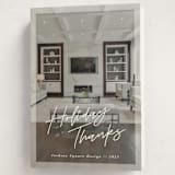 "Holiday Thanks!" - Holiday Cards in Snow by Pine Street Creative - Folded Card