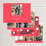 "White Berries" - Holiday Cards in Persimmon by Cricket and Bee - Back of Card Options