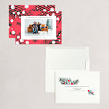 "White Berries" - Holiday Cards in Persimmon by Cricket and Bee - Assembled