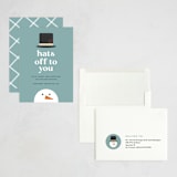 "Hats Off To You" - Holiday Cards in Blue Jay by Louise Kay - Assembled