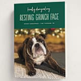 "Grinch Face" - Holiday Cards in Noble Fir by Erica Krystek - Folded Card