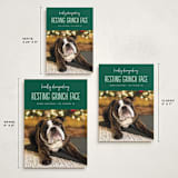 "Grinch Face" - Holiday Cards in Noble Fir by Erica Krystek - Formats Available