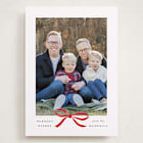 "Crimson Bow" - Holiday Cards in Crimson by Olivia Kanaley Inman - Front