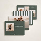 "Retro Modern" - Holiday Cards in Blizzard by Wildfield Paper Co - Back of Card Options