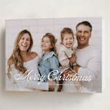 "Retro Modern" - Holiday Cards in Blizzard by Wildfield Paper Co - Folded Card