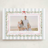 "Coastal Garland" - Holiday Cards in Winter Mint by Everett Paper Goods - Front