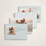 "Coastal Garland" - Holiday Cards in Winter Mint by Everett Paper Goods - Back of Card Options
