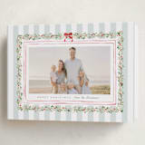 "Coastal Garland" - Holiday Cards in Winter Mint by Everett Paper Goods - Folded Card