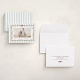 "Coastal Garland" - Holiday Cards in Winter Mint by Everett Paper Goods - Assembled
