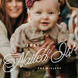 "Nailed It" - Holiday Cards in Snow by Laura Hamm - Detail