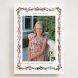 "Boughs of Bows" - Holiday Cards in Candy Cane by Sarah Knight - Front