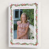 "Boughs of Bows" - Holiday Cards in Candy Cane by Sarah Knight - Folded Card