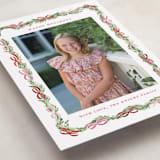"Boughs of Bows" - Holiday Cards in Candy Cane by Sarah Knight - Detail