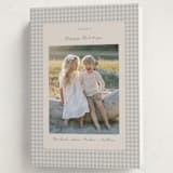 "Gingham Vintage" - Holiday Cards in Ash by Emily Betts - Folded Card