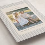 "Gingham Vintage" - Holiday Cards in Ash by Emily Betts - Detail