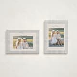 "Gingham Vintage" - Holiday Cards in Ash by Emily Betts - Photo Orientation Options