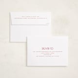 "Fun & Bold Type" - Holiday Cards in Berry by Nazia Hyder - FREE Recipient Addressing