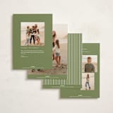 "Watercolor Tree" - Holiday Cards in Sage by Nicole Walsh - Back of Card Options