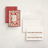 "Florale" - Holiday Cards in Poinsettia by Erin L. Wilson - Assembled