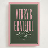 "Simply Said" - Holiday Cards in Wreath by letterfix - Front