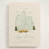 "In the City" - Holiday Cards in Moss by Vera Lim - Front