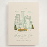 "In the City" - Holiday Cards in Moss by Vera Lim - Front